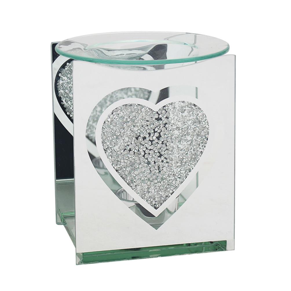 Desire Glitter Heart Mirror Wax Melt Warmer £7.19